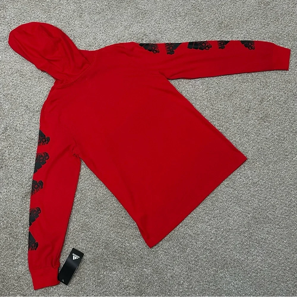Adidas Boys Long Sleeve Hooded Tee and Jogger Pants Set